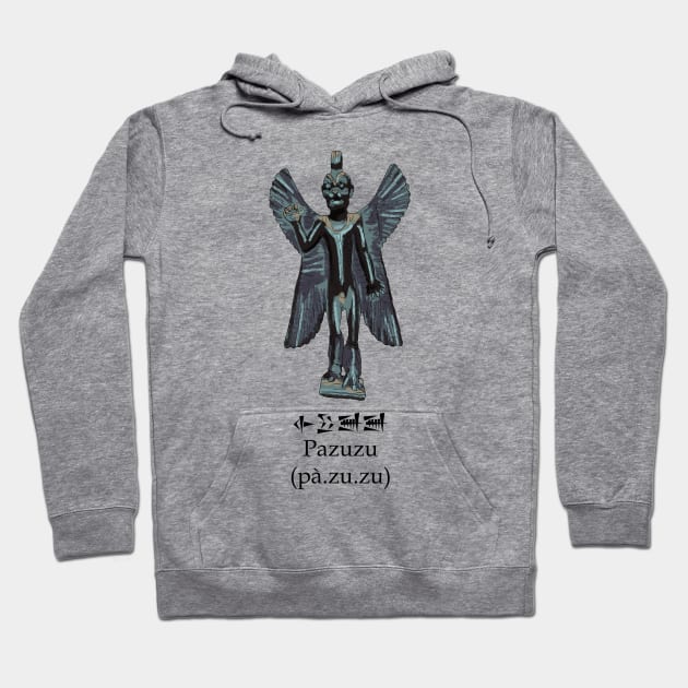 Pazuzu (with Cuneiform) Hoodie by NikSwiftDraws